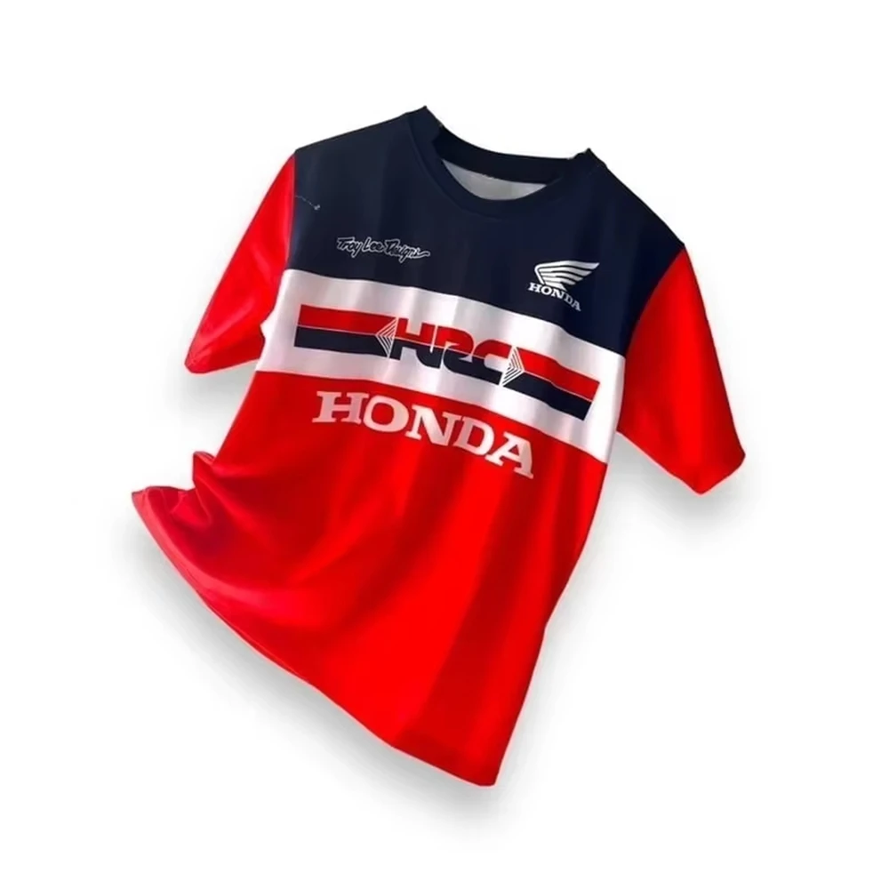 Модный гоночный мотоциклетный дышащий быстросохнущий вьетнамский велосипедный костюм Honda, мужская футболка
Модный гоночный мотоциклетный дышащий быстросохнущий вьетнамский велосипедный костюм Honda, мужская футболка