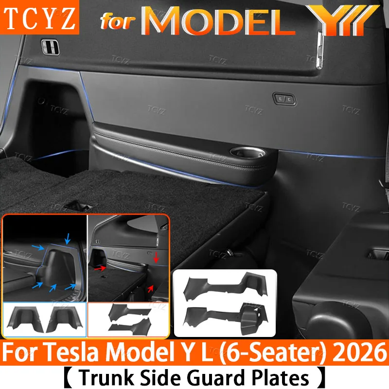 For Tesla Model YL 2026 2027Trunk Side Guards,TPE Full Coverage Cargo Liner Protector, Anti-Scratch Fleece Surface Interior Trim
For Tesla Model YL 2026 2027Trunk Side Guards,TPE Full Coverage Cargo Liner Protector, Anti-Scratch Fleece Surface Interior Trim