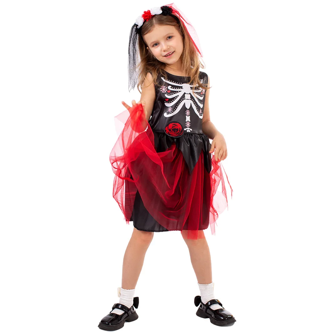 Halloween New Style Apocalypse Ghost Song Character Play Costume Children's Tulle Skirt Festival Party Stage Performance Costume 
Halloween New Style Apocalypse Ghost Song Character Play Costume Children's Tulle Skirt Festival Party Stage Performance Costume