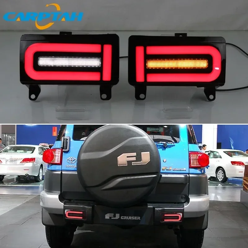 Автомобильные светодиодные лампы заднего бампера для Toyota FJ Cruiser 2007-2021, стоп-сигнал, указатель поворота, резервный отражатель, задние фонари, автомобильные противотуманные фары
Автомобильные светодиодные лампы заднего бампера для Toyota FJ Cruiser 2007-2021, стоп-сигнал, указатель поворота, резервный отражатель, задние фонари, автомобильные противотуманные фары