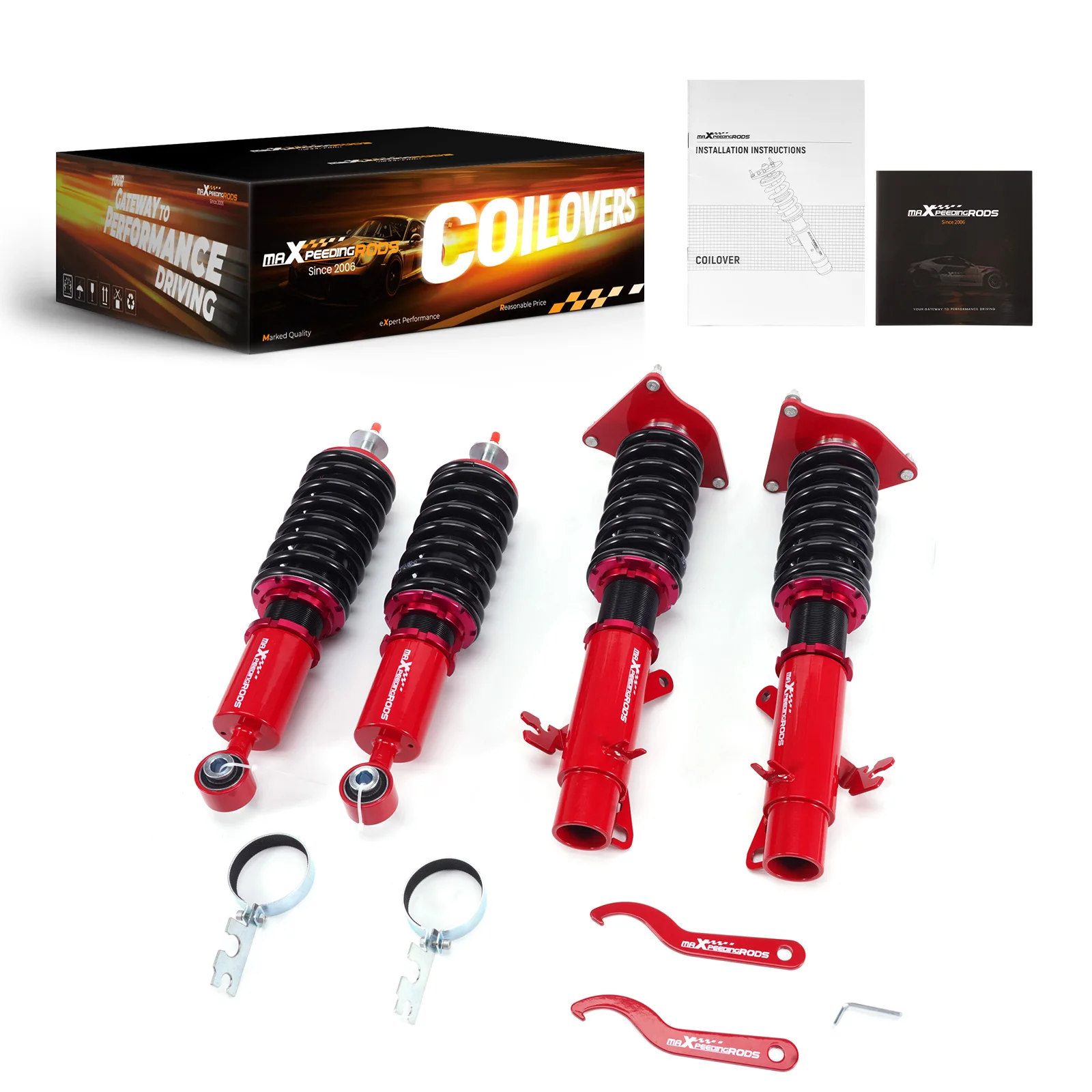 Suspension Coilover Kit For Mini (R50, R53) 2001-2006 with Front Top Mounts
Suspension Coilover Kit For Mini (R50, R53) 2001-2006 with Front Top Mounts