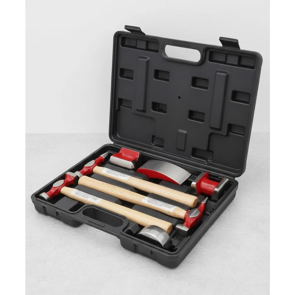 7-Piece Auto Body Repair Kit with Carbon Steel Tools - Professional Dent Removal Hammer & Dolly Set for Car Repair
7-Piece Auto Body Repair Kit with Carbon Steel Tools - Professional Dent Removal Hammer & Dolly Set for Car Repair