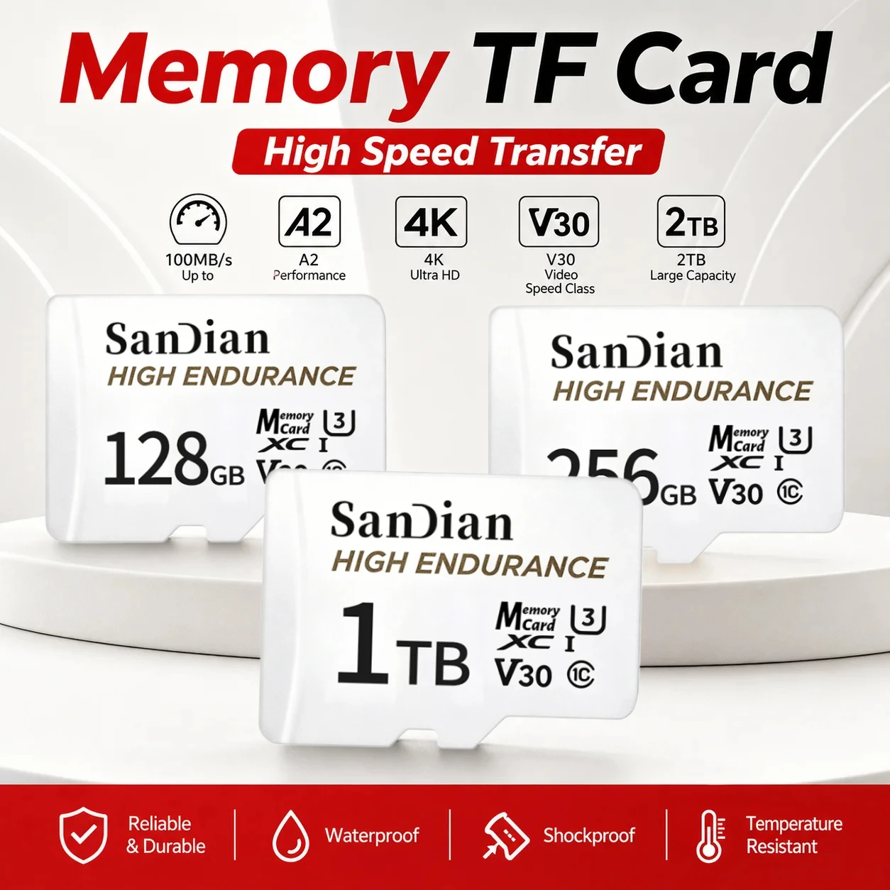 2026 High Endurance micro Tf SD Card V30 U3 C10 Professional Memory card for dash cam or home monitoring 128GB
2026 High Endurance micro Tf SD Card V30 U3 C10 Professional Memory card for dash cam or home monitoring 128GB