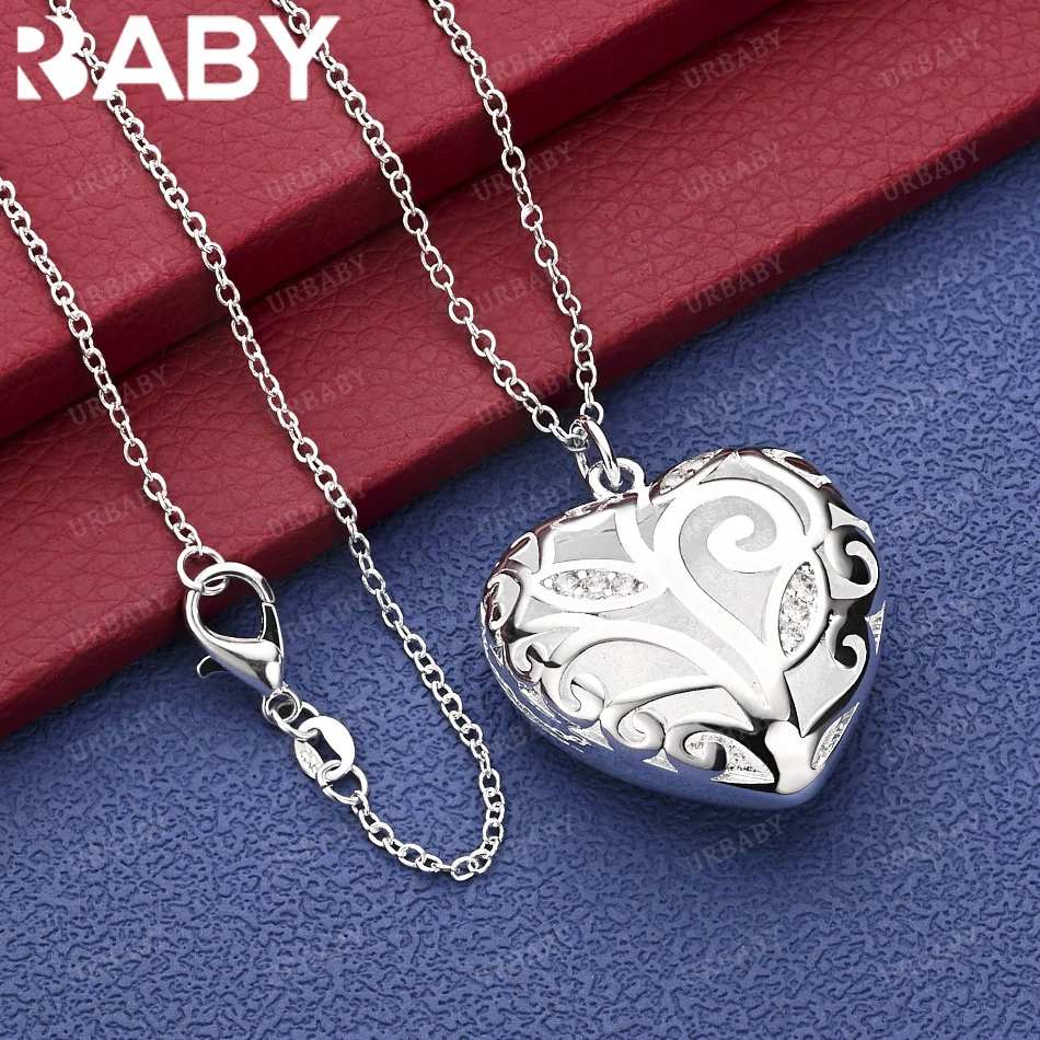 URBABY 40-75cm 925 Sterling Silver Zircons Heart Pendant Necklace Anniversary Gift Popular Wild Fashion Romantic
URBABY 40-75cm 925 Sterling Silver Zircons Heart Pendant Necklace Anniversary Gift Popular Wild Fashion Romantic