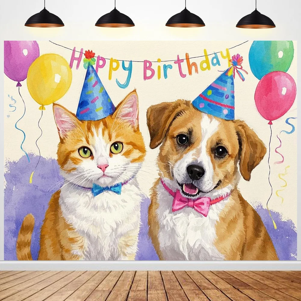 Animal Party Birthday Cats and dogs Background Photography Pets Age Theme Decoration Backdrop Studio
Animal Party Birthday Cats and dogs Background Photography Pets Age Theme Decoration Backdrop Studio