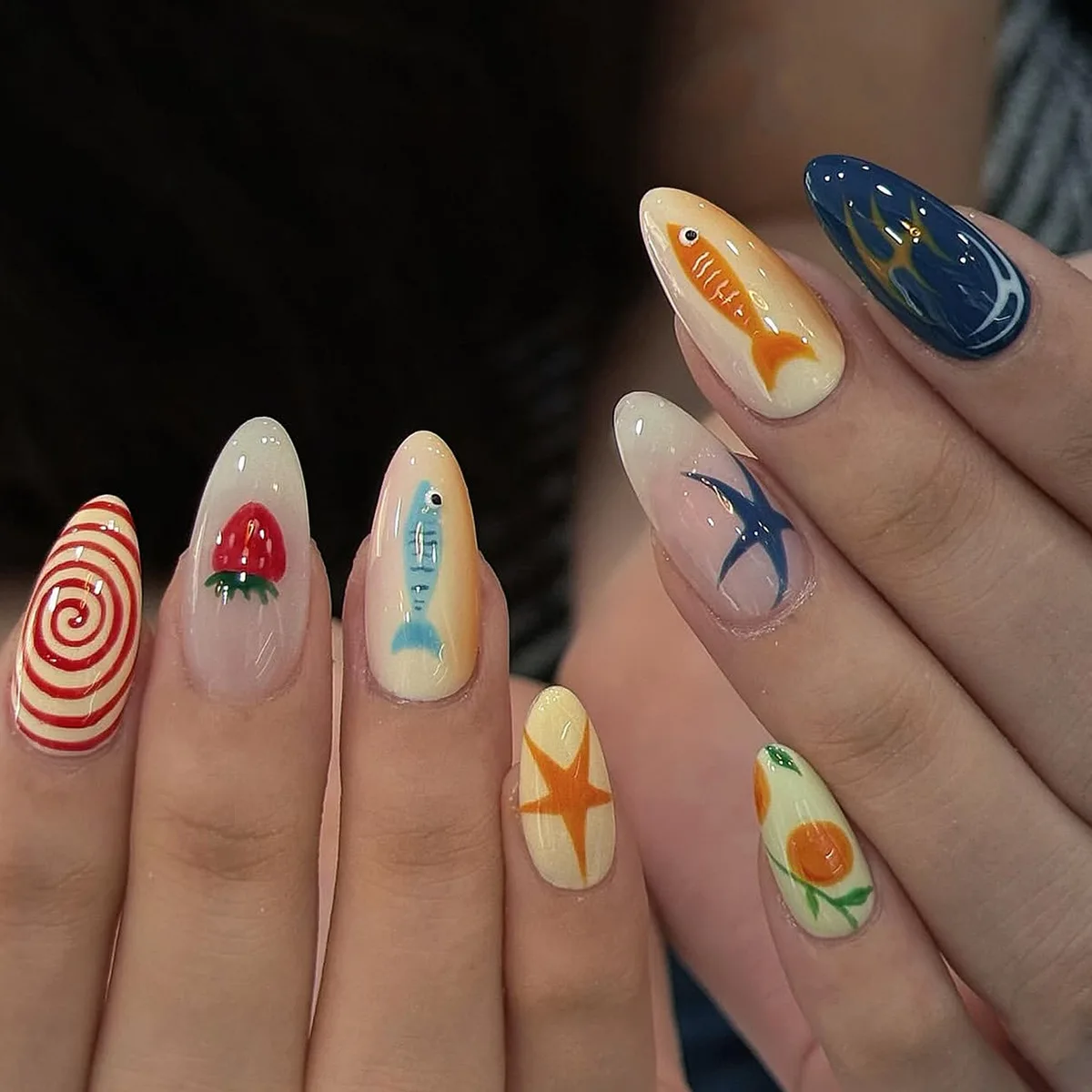 24PCS Almond False Nails Sweet Cool Green Stripes Plants Patterns Press on Nails Full Cover Wearable Fake Nails for Women Patch
24PCS Almond False Nails Sweet Cool Green Stripes Plants Patterns Press on Nails Full Cover Wearable Fake Nails for Women Patch