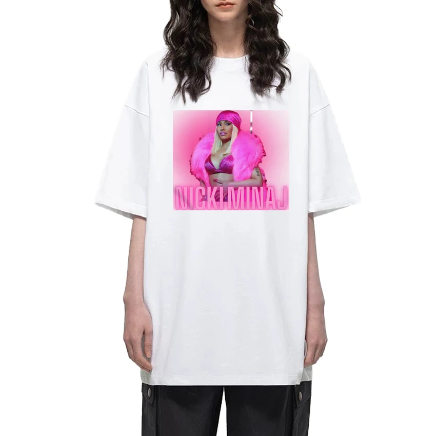 Hot Rapper Nicki Minaj Graphic Fashion Y2k T Shirt Men Women vintage Hip Hop streetwear Unisex 100% Cotton short sleeve T-shirts
Hot Rapper Nicki Minaj Graphic Fashion Y2k T Shirt Men Women vintage Hip Hop streetwear Unisex 100% Cotton short sleeve T-shirts