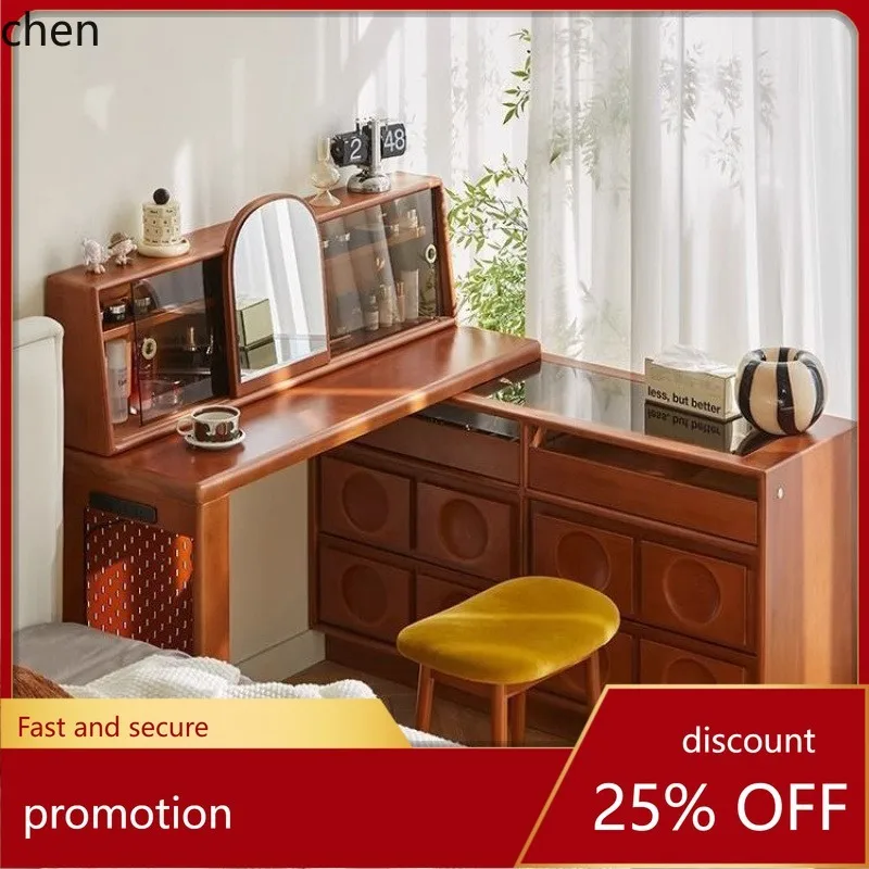HT Vintage Makeup Table and Chest of Drawers Integrated Retro Bedside Corner Cabinet Bedroom Dressing Table Makeup Desk
HT Vintage Makeup Table and Chest of Drawers Integrated Retro Bedside Corner Cabinet Bedroom Dressing Table Makeup Desk