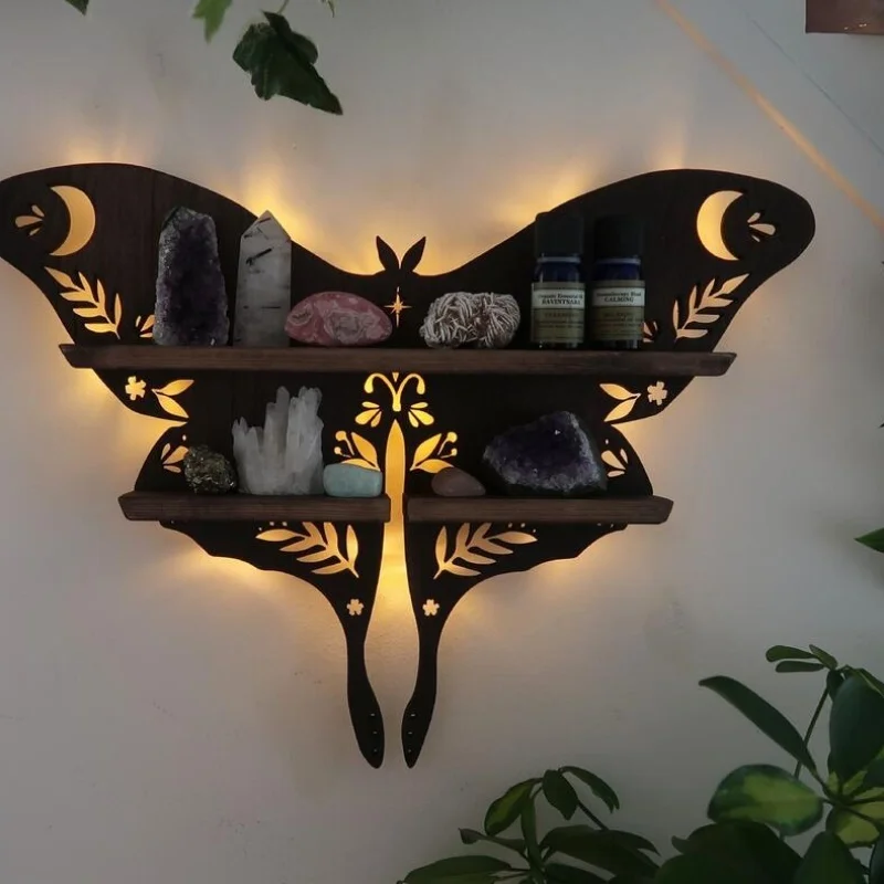 Luna Moth Lamp Crystal Shelf Butterfly Crystal Display Stand
Luna Moth Lamp Crystal Shelf Butterfly Crystal Display Stand