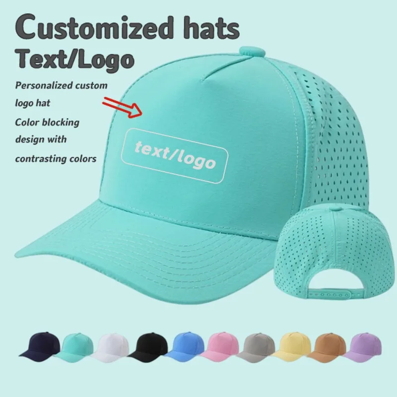 Custom Printed Logo Five Panel Laser Punch Quick Dry Baseball Cap Men and Women Summer Breathable Hardtop Sunshade Trucker Hat
Custom Printed Logo Five Panel Laser Punch Quick Dry Baseball Cap Men and Women Summer Breathable Hardtop Sunshade Trucker Hat