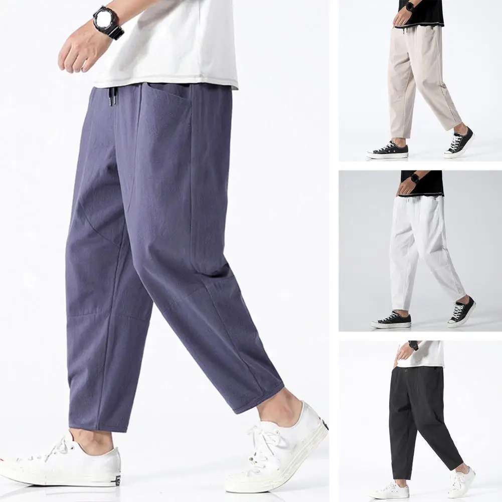 Men Solid Color Casual Pants Versatile Men's Elastic Waist Drawstring Pants Comfortable Loose Fit Big Pockets Stylish for Casual
Men Solid Color Casual Pants Versatile Men's Elastic Waist Drawstring Pants Comfortable Loose Fit Big Pockets Stylish for Casual