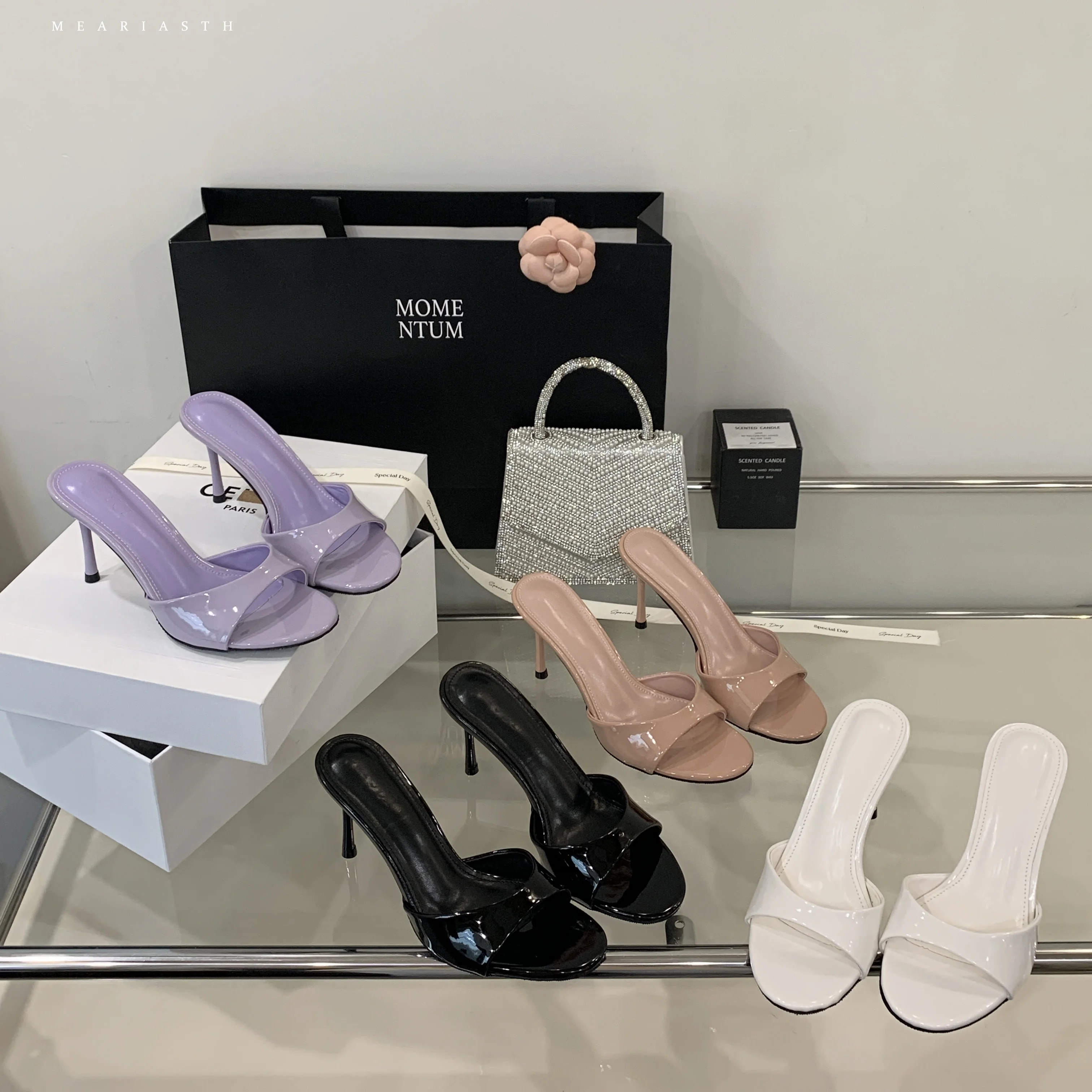2026 Summer Slippers Women's Mules Shoes Sexy Thin High Heels Flip Flops Red White Black Big Size 44 Party Shoes Quality Slides
2026 Summer Slippers Women's Mules Shoes Sexy Thin High Heels Flip Flops Red White Black Big Size 44 Party Shoes Quality Slides