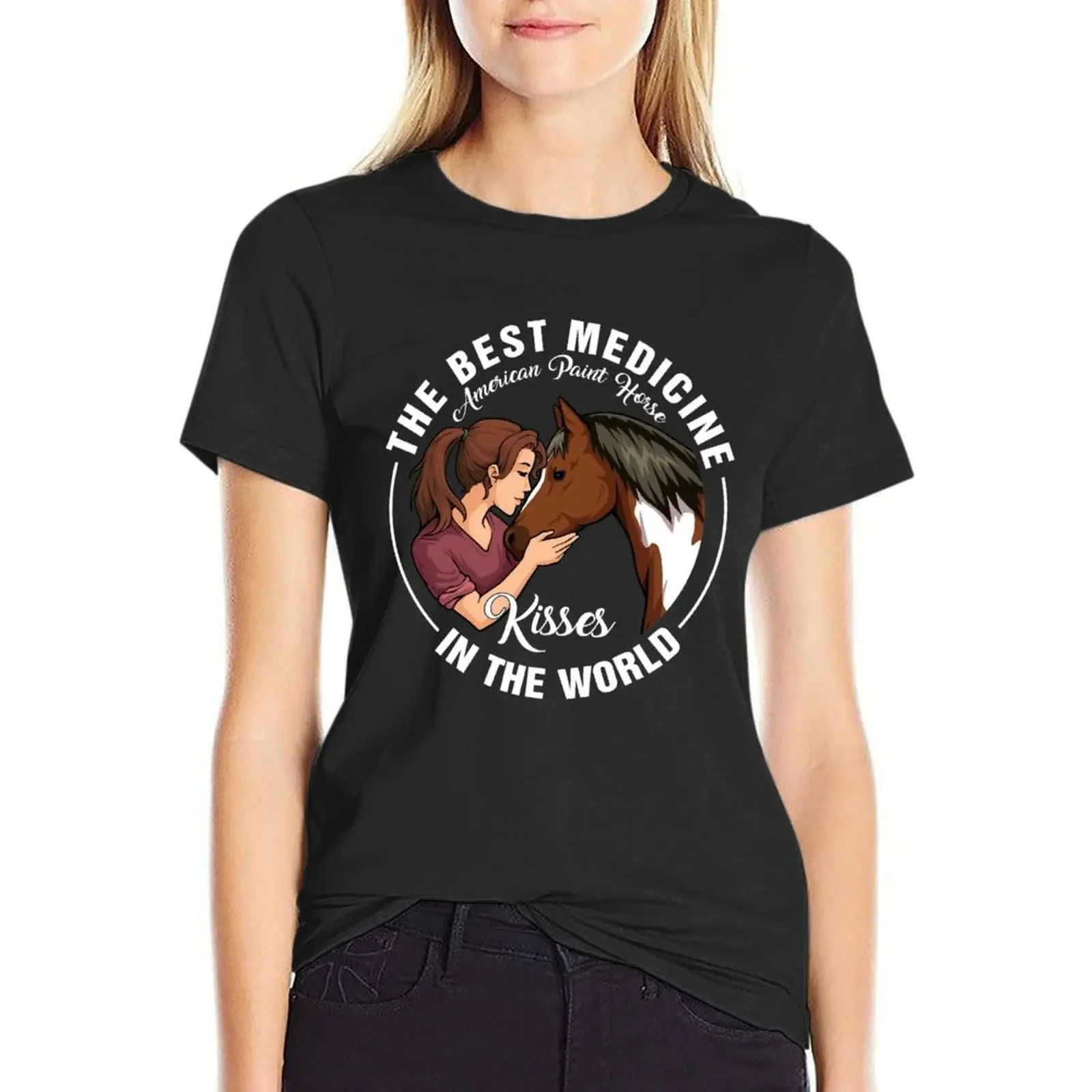 American paint horse kisses Best medicine in the world T-Shirt sports fans lady clothes hippie clothes Women's clothing
American paint horse kisses Best medicine in the world T-Shirt sports fans lady clothes hippie clothes Women's clothing