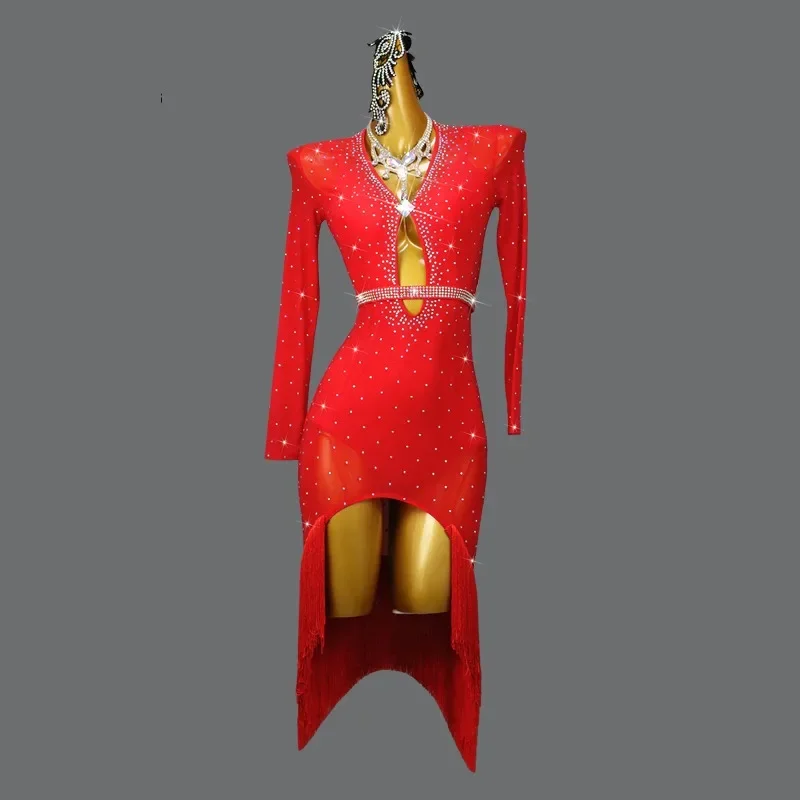 2024 Red Latin Dance Competition Sports Costume Sexy Adult Women's Blackpool Dress Wear Suit Prom for Girl Practice Wear Cabaret
2024 Red Latin Dance Competition Sports Costume Sexy Adult Women's Blackpool Dress Wear Suit Prom for Girl Practice Wear Cabaret