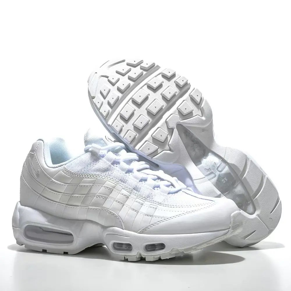 Nike Air Max 95, тройные белые кроссовки на воздушной подушке, удобные универсальные мужские и женские спортивные кроссовки на открытом воздухе, белые повседневные кроссовки
Nike Air Max 95, тройные белые кроссовки на воздушной подушке, удобные универсальные мужские и женские спортивные кроссовки на открытом воздухе, белые повседневные кроссовки