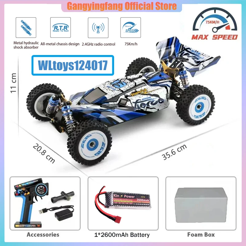 WLtoys 1/12 124017 75 км/ч RC автомобиль бесщеточный автомобиль 55 км/ч 4WD электрический высокоскоростной дрейф 2,4G игрушки с дистанционным управлением
WLtoys 1/12 124017 75 км/ч RC автомобиль бесщеточный автомобиль 55 км/ч 4WD электрический высокоскоростной дрейф 2,4G игрушки с дистанционным управлением