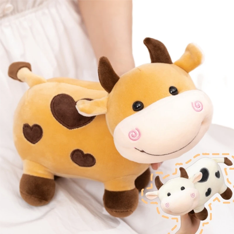 19cm Cute New Cow Plush Toy Pillow Cartoon Soft Down Cotton Yellow White Spotted Cow Plush Toy Home Decoration Gift For Children
19cm Cute New Cow Plush Toy Pillow Cartoon Soft Down Cotton Yellow White Spotted Cow Plush Toy Home Decoration Gift For Children