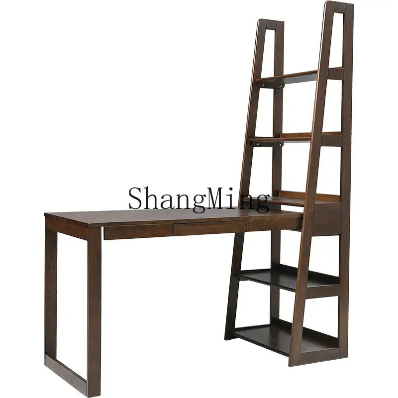 HJ solid wood desk bookshelf combination integrated computer desk bedroom home corner student office desk
HJ solid wood desk bookshelf combination integrated computer desk bedroom home corner student office desk