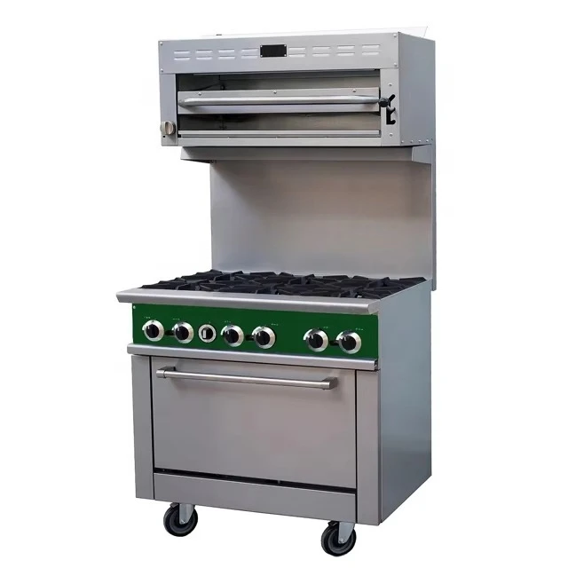 Газовая плита Perfex Gas 6 Burner S со стандартной духовой печи LPG BTU 30 000 Коммерческая газовая плита для кухни 
Газовая плита Perfex Gas 6 Burner S со стандартной духовой печи LPG BTU 30 000 Коммерческая газовая плита для кухни