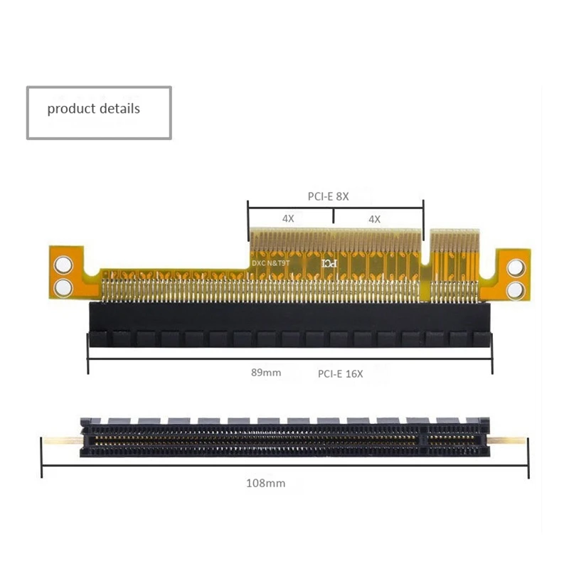 Durable-PCI-E Express 8X to 16X Extender Converter Riser Card Adapter Мужской-Женский Удлинитель
Durable-PCI-E Express 8X to 16X Extender Converter Riser Card Adapter Мужской-Женский Удлинитель
