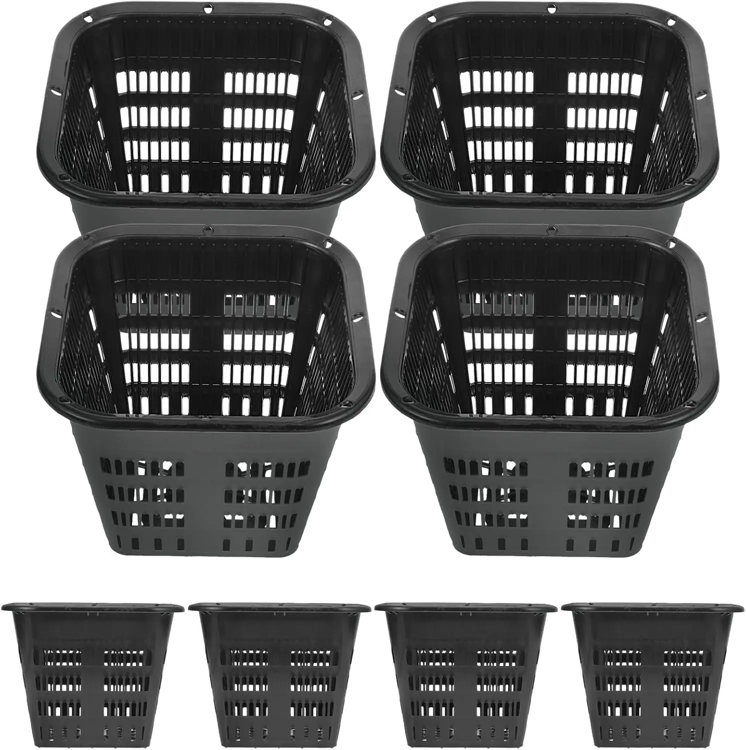 Hydroponic Net Pots: 8pcs Slotted Mesh Net Cups, Hydroponic Square Cups Mesh Planting Cups Plastic Net Pots for Hydropon
Hydroponic Net Pots: 8pcs Slotted Mesh Net Cups, Hydroponic Square Cups Mesh Planting Cups Plastic Net Pots for Hydropon