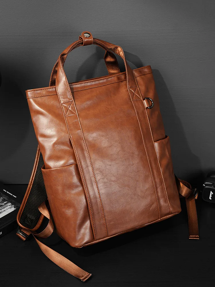 Retro Crazy Horse Leather Men's Backpack Business Laptop Bag men school bag Travel Backpacks PU Leather shoulder bags Daypacks
Retro Crazy Horse Leather Men's Backpack Business Laptop Bag men school bag Travel Backpacks PU Leather shoulder bags Daypacks
