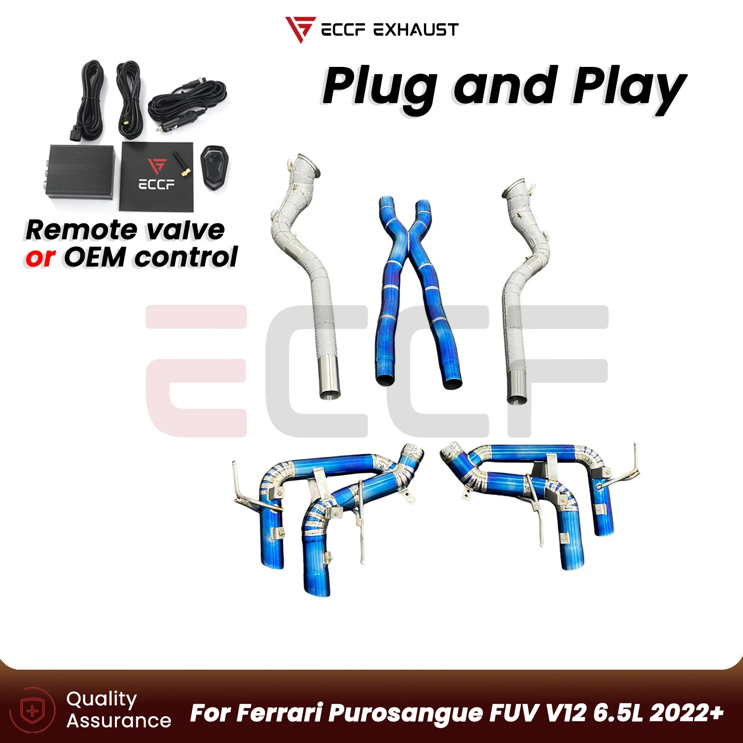 Sporty Titanium Complete exhaust system For Ferrari Purosangue FUV V12 6.5L 2022+ Plug and Play Performance Upgrade
Sporty Titanium Complete exhaust system For Ferrari Purosangue FUV V12 6.5L 2022+ Plug and Play Performance Upgrade