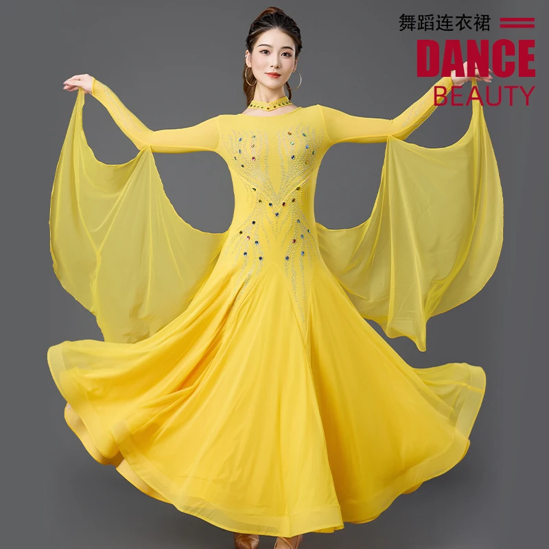 Modern Dance Dress Women's New Ballroom Dance Waltz Ballroom Dance Square Dance Big Swing Dress Table Performance Dress 9082
Modern Dance Dress Women's New Ballroom Dance Waltz Ballroom Dance Square Dance Big Swing Dress Table Performance Dress 9082