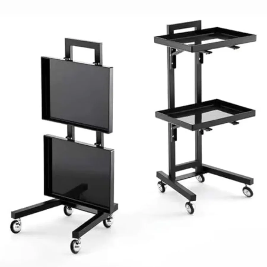 3-Tier Stainless Steel Rolling Cart - Versatile Metal Trolley for Beauty Salon Kitchen and Home Nization Solutions - Easy-Move
3-Tier Stainless Steel Rolling Cart - Versatile Metal Trolley for Beauty Salon Kitchen and Home Nization Solutions - Easy-Move