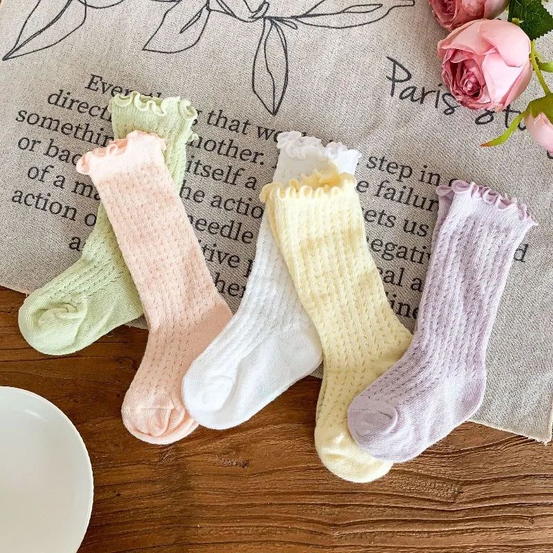 Cute Ruffle Lace Baby Girl Knitted Breathable Socks for Newborn Infant Toddler Multi-Color Soft Comfortable Kids Socks F956
Cute Ruffle Lace Baby Girl Knitted Breathable Socks for Newborn Infant Toddler Multi-Color Soft Comfortable Kids Socks F956