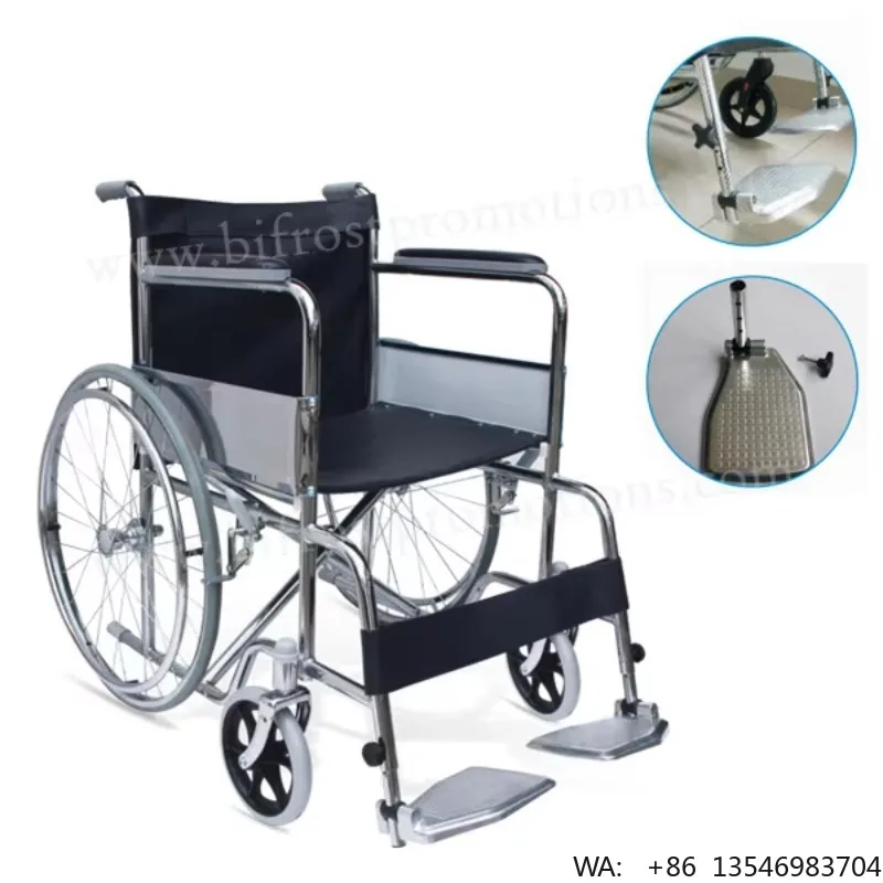 High Quality Manual Folding Steel Standard Size Wheelchair
High Quality Manual Folding Steel Standard Size Wheelchair