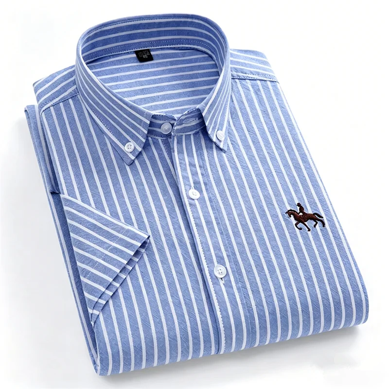 Big Size 5XL 6XL Men's Oxford Shirts Short Sleeve Summer 100% Cotton Casual Stripe Without Pocket Solid Color White Dress Shirt
Big Size 5XL 6XL Men's Oxford Shirts Short Sleeve Summer 100% Cotton Casual Stripe Without Pocket Solid Color White Dress Shirt