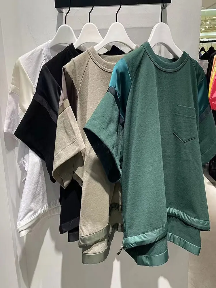 Loose Casual oulder Insert Sve round Ne T-irt Women's Design Summer New Sle FOG SACAI ort Sve Top
Loose Casual oulder Insert Sve round Ne T-irt Women's Design Summer New Sle FOG SACAI ort Sve Top