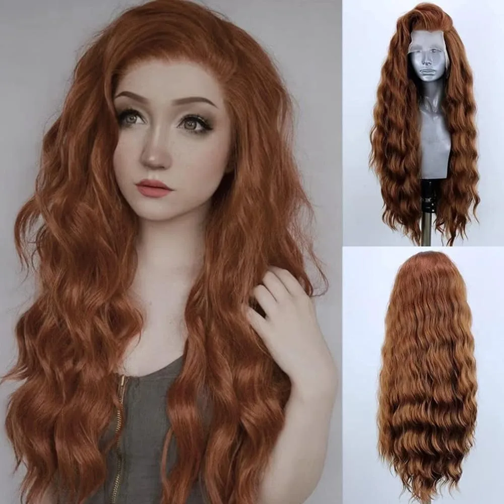 Brown Wig 13x4 HD Long Body Wave Lace Frontal Wigs Transparent Synthetic Lace Front Wig Ready To Wear Free Part Glueless Cosplay
Brown Wig 13x4 HD Long Body Wave Lace Frontal Wigs Transparent Synthetic Lace Front Wig Ready To Wear Free Part Glueless Cosplay
