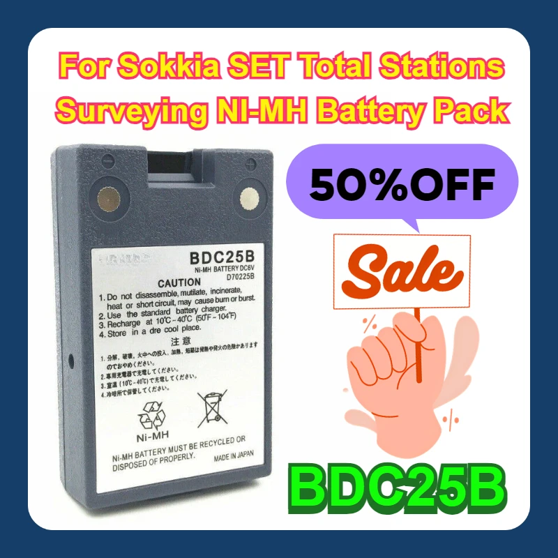 BDC25B For Sokkia SET Total Stations Surveying NI-MH Battery Pack
BDC25B For Sokkia SET Total Stations Surveying NI-MH Battery Pack
