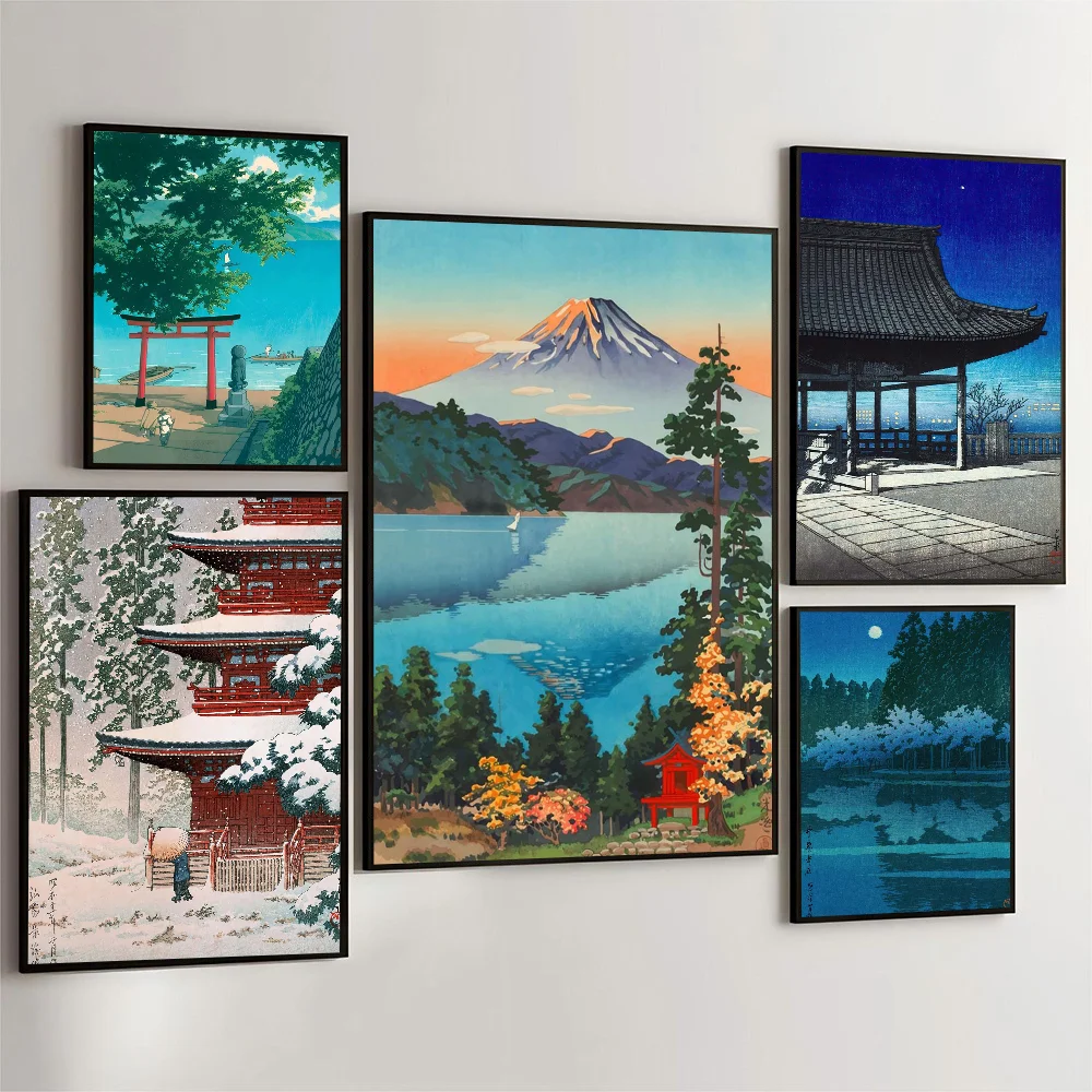 Japanese Landscape Ukiyo-e Artworks Art Poster Self-adhesive Art Waterproof Paper Sticker Coffee House Bar Room Wall Decor
Japanese Landscape Ukiyo-e Artworks Art Poster Self-adhesive Art Waterproof Paper Sticker Coffee House Bar Room Wall Decor