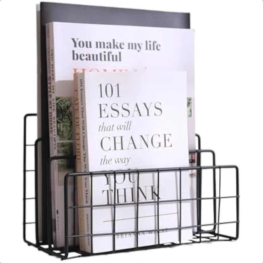 File Folder Organizer for Desktop3 Section Metal Vertical magazine Stand Holder Paper tray Mail countertop Record Letter Book R
File Folder Organizer for Desktop3 Section Metal Vertical magazine Stand Holder Paper tray Mail countertop Record Letter Book R