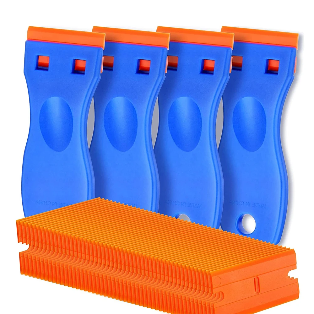 Plastic Razor Blade 2/4Pcs Scraper 100 Plastic Blades Scraper Remover Label Decal Car Glass Windows Tile Desktop Cleaning Tools
Plastic Razor Blade 2/4Pcs Scraper 100 Plastic Blades Scraper Remover Label Decal Car Glass Windows Tile Desktop Cleaning Tools