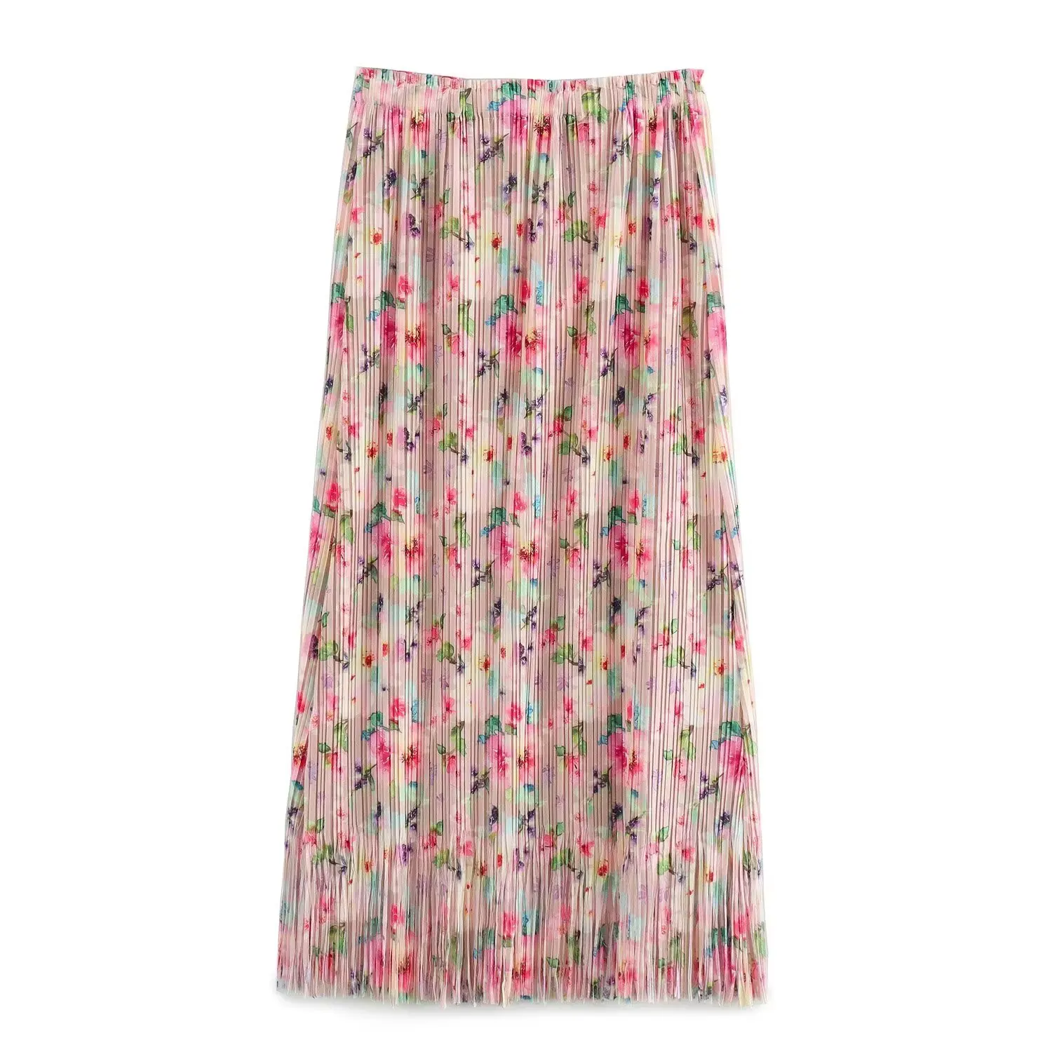 PB&ZA2025 Summer new gentle style printed tassel pleated skirt for women with elastic waist for commuting skirt
PB&ZA2025 Summer new gentle style printed tassel pleated skirt for women with elastic waist for commuting skirt