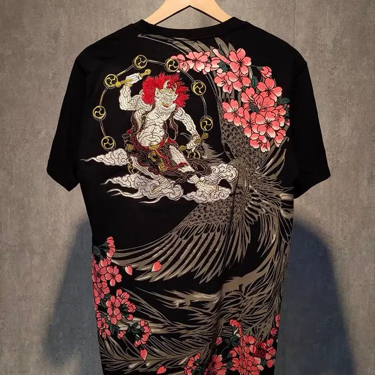Japanese Style Yokosuka Embroidered T-shirt Chinese for Men Floral Short Sleeve Loose plus Size Artistic
Japanese Style Yokosuka Embroidered T-shirt Chinese for Men Floral Short Sleeve Loose plus Size Artistic