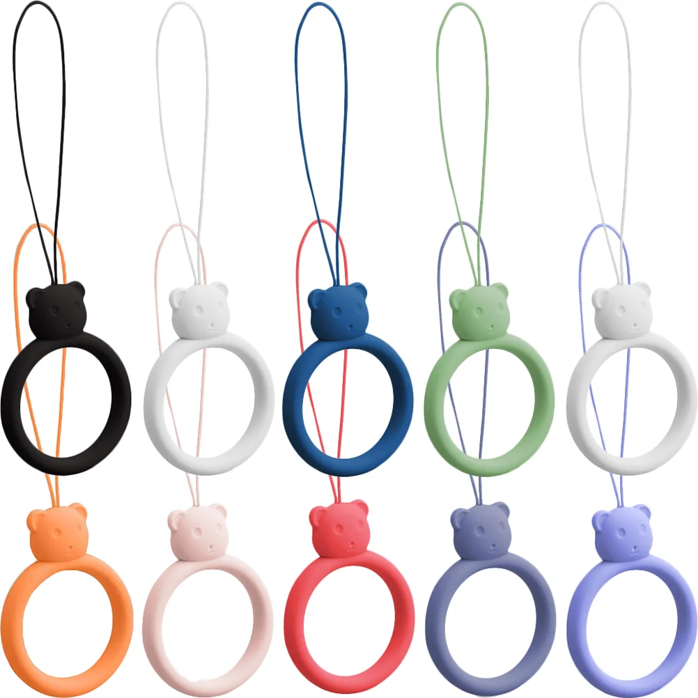 10 Pcs Mobile Phone Straps Silicone Finger Lanyard Lightweight Compact Smooth Wear Resistant Cellphone Accessories
10 Pcs Mobile Phone Straps Silicone Finger Lanyard Lightweight Compact Smooth Wear Resistant Cellphone Accessories