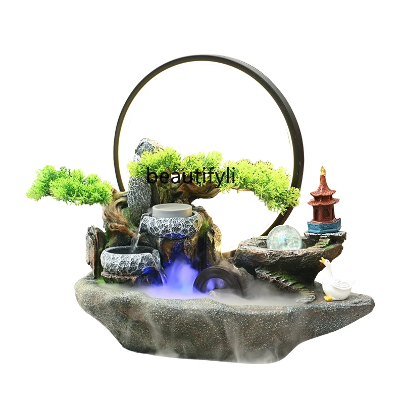 Simulated welcome pine landscape bonsai decorative ornament living room office desktop circulating water fountain
Simulated welcome pine landscape bonsai decorative ornament living room office desktop circulating water fountain