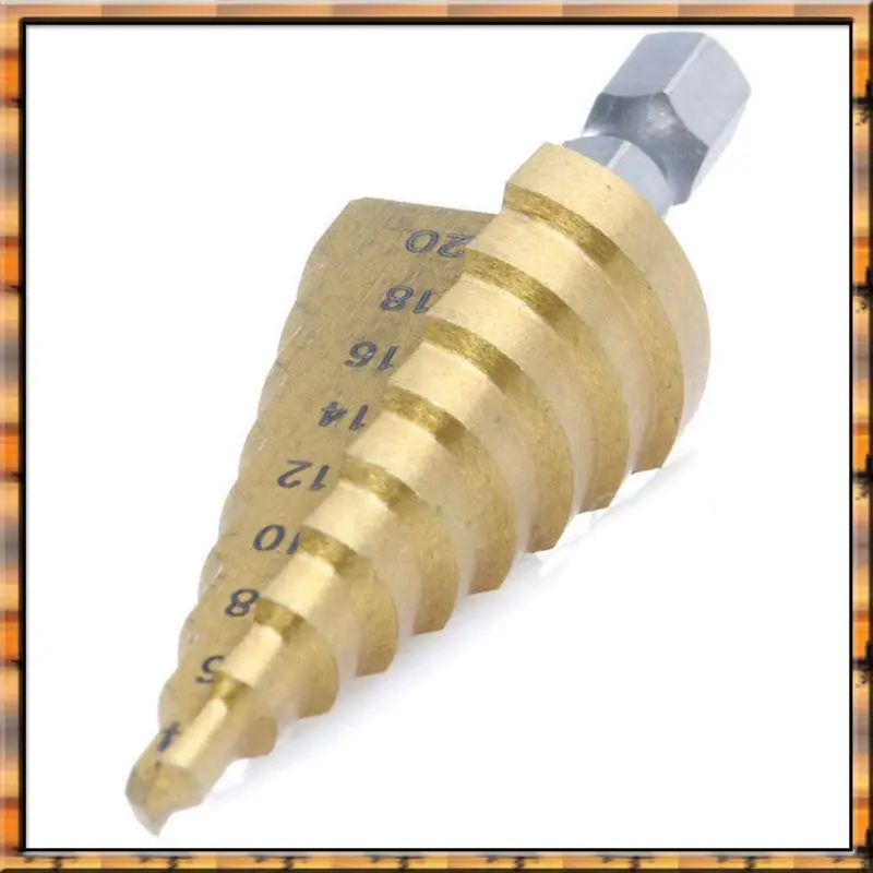 2025 Trend3 шт. Набор ступенчатых сверл из высокоскоростной стали Электроинструменты Конус с титановым покрытием Фреза для металлических отверстий 1/4 дюйма с шестигранным хвостовиком
2025 Trend3 шт. Набор ступенчатых сверл из высокоскоростной стали Электроинструменты Конус с титановым покрытием Фреза для металлических отверстий 1/4 дюйма с шестигранным хвостовиком