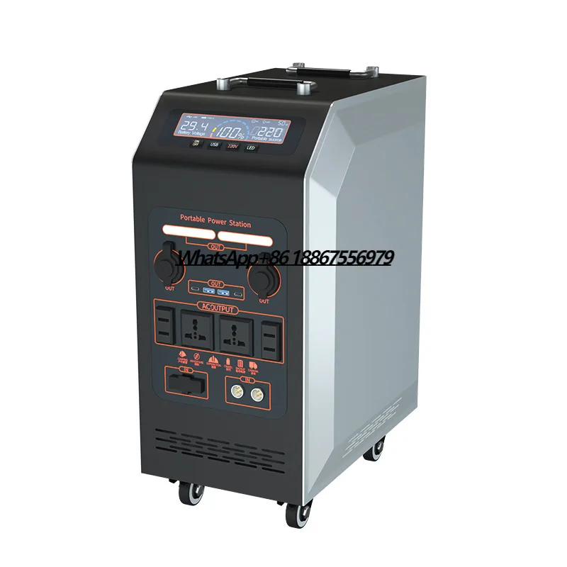 6000W 11kWh Outdoor AC Solar Rechargeable Power Station 220v Movable Energy Storage Mobile Power Supply UPS Function
6000W 11kWh Outdoor AC Solar Rechargeable Power Station 220v Movable Energy Storage Mobile Power Supply UPS Function