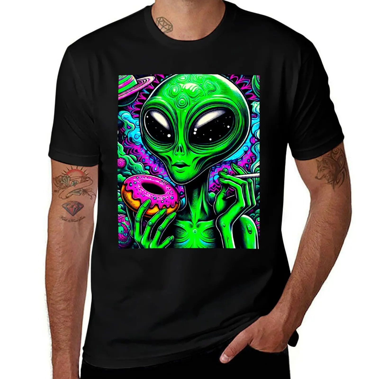 Psychedelic Smoking Green Alien with Donut in Space - Neon UV Light T-Shirt anime stuff oversizeds mens graphic t-shirts anime
Psychedelic Smoking Green Alien with Donut in Space - Neon UV Light T-Shirt anime stuff oversizeds mens graphic t-shirts anime