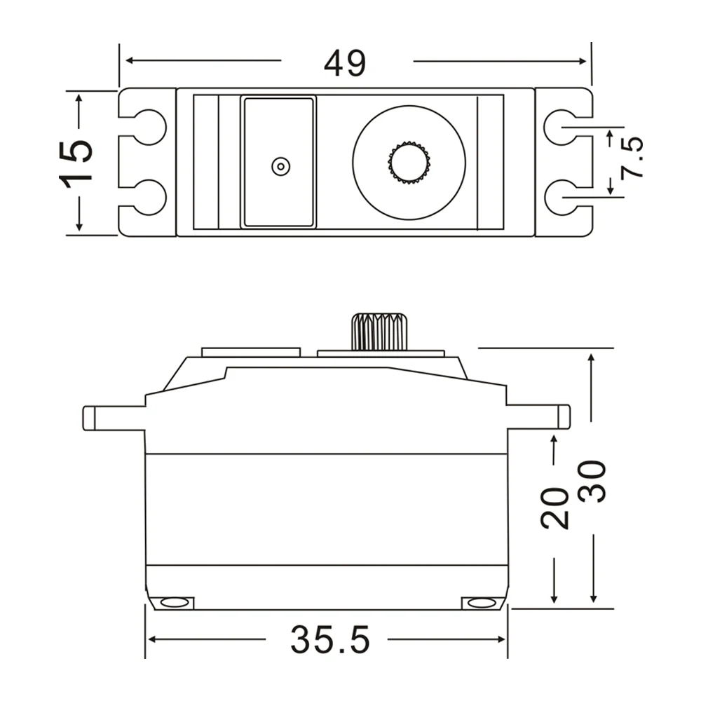 JX PDI-HV2545MG 4.5kg Servo Metal Gear HV for RC Plane Helicopter Fixed-wing Multicopter Car Boat Robot Model Toy Accessories
JX PDI-HV2545MG 4.5kg Servo Metal Gear HV for RC Plane Helicopter Fixed-wing Multicopter Car Boat Robot Model Toy Accessories
