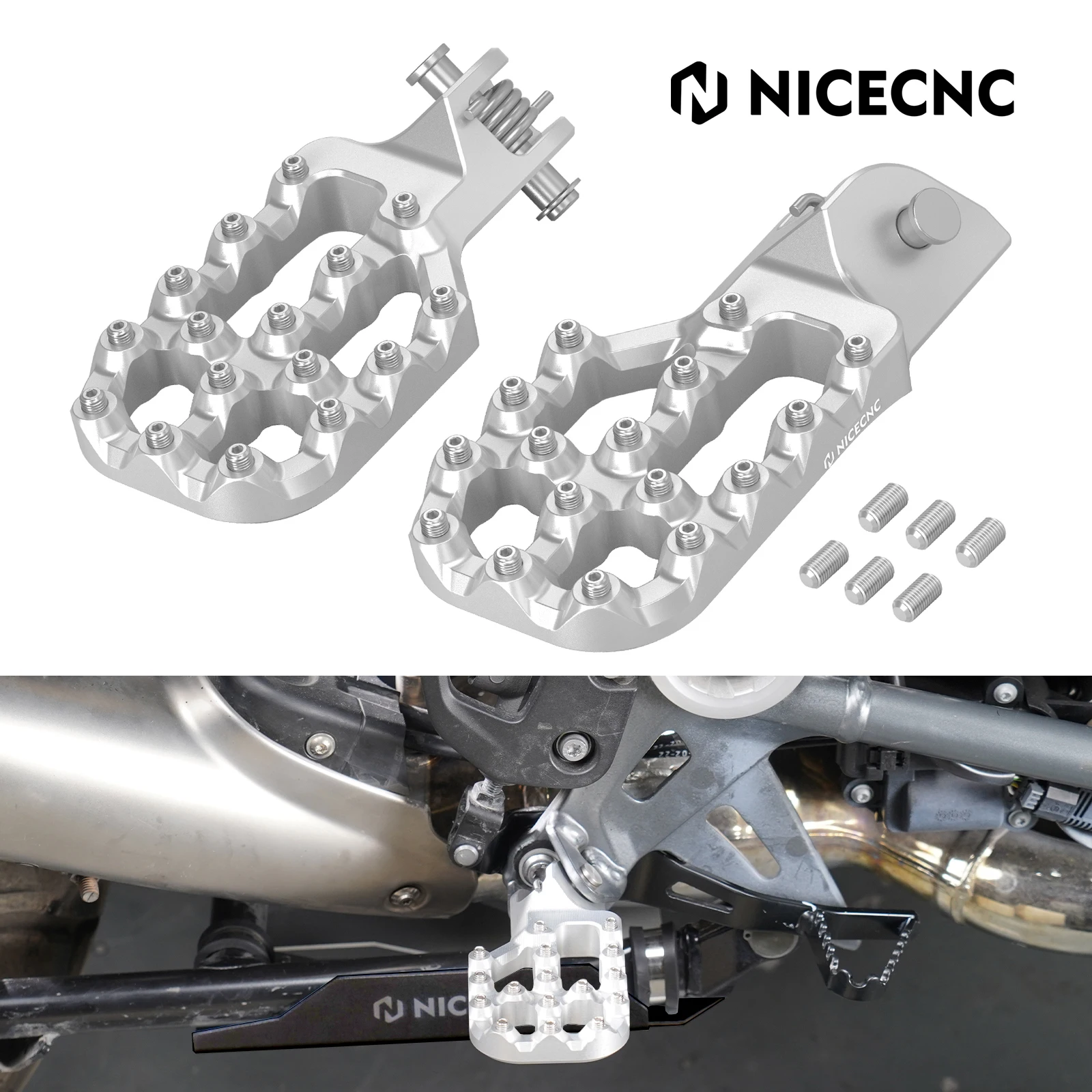 For 2019-2024 BMW R1250GS Adventure Offset Footpeg Foot Peg Wide Footrests for BMW R1200GS/Adventure 2013-2018 R1250GS 2019-2023
For 2019-2024 BMW R1250GS Adventure Offset Footpeg Foot Peg Wide Footrests for BMW R1200GS/Adventure 2013-2018 R1250GS 2019-2023