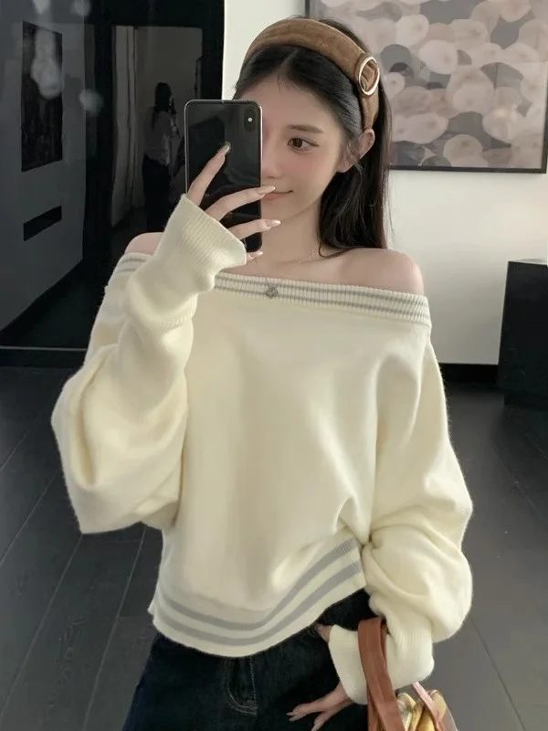 Свободная трикотажная футболка Base irt, женская осенняя новая длинная футболка с косым воротником на одно плечо Pure Desire Lazy Sle ort Top
Свободная трикотажная футболка Base irt, женская осенняя новая длинная футболка с косым воротником на одно плечо Pure Desire Lazy Sle ort Top