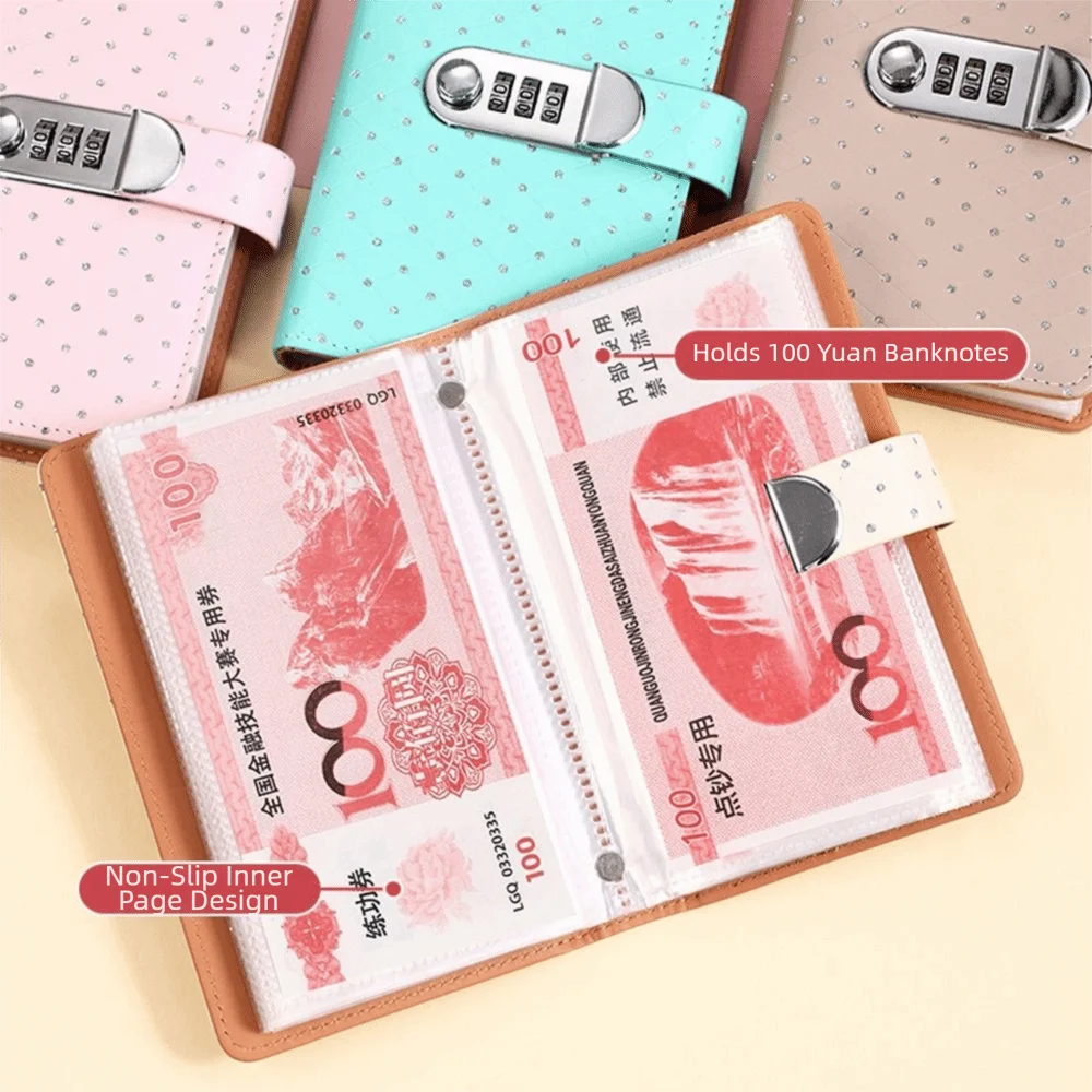 Password Lock Cash Budget Planner Pockets Large Capacity Shiny Surface Saving Money Organizer Multi Pockets Cash Envelopes
Password Lock Cash Budget Planner Pockets Large Capacity Shiny Surface Saving Money Organizer Multi Pockets Cash Envelopes