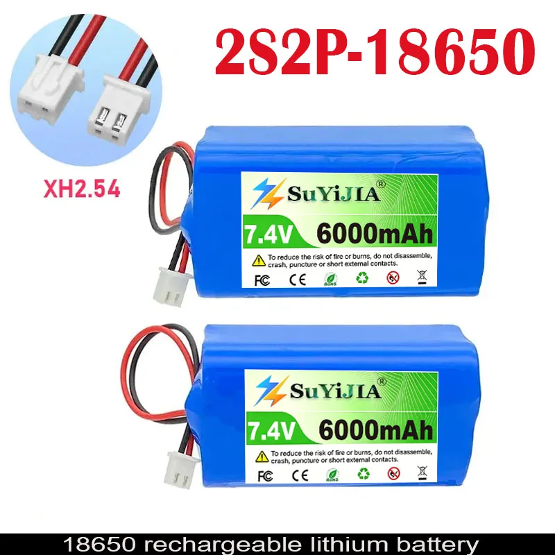 7.4V 6000mAh Rechargeable Battery 18650 2S2P Batteries for Bluetooth Speaker,Solar Light,Monitor+Protective Board
7.4V 6000mAh Rechargeable Battery 18650 2S2P Batteries for Bluetooth Speaker,Solar Light,Monitor+Protective Board
